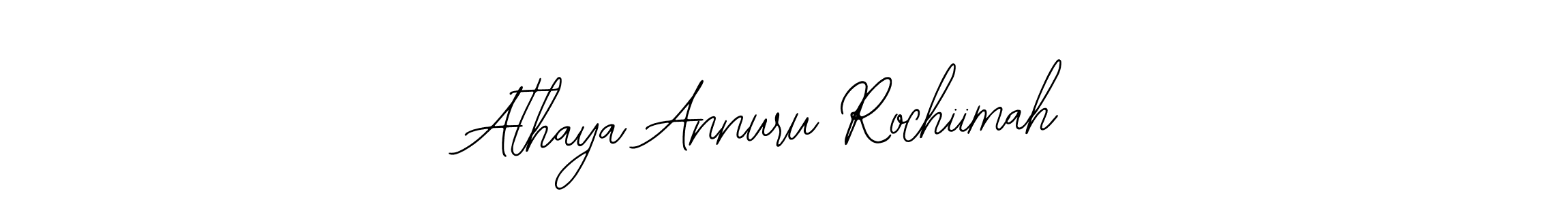 if you are searching for the best signature style for your name Athaya Annuru Rochiimah. so please give up your signature search. here we have designed multiple signature styles  using Bearetta-2O07w. Athaya Annuru Rochiimah signature style 12 images and pictures png