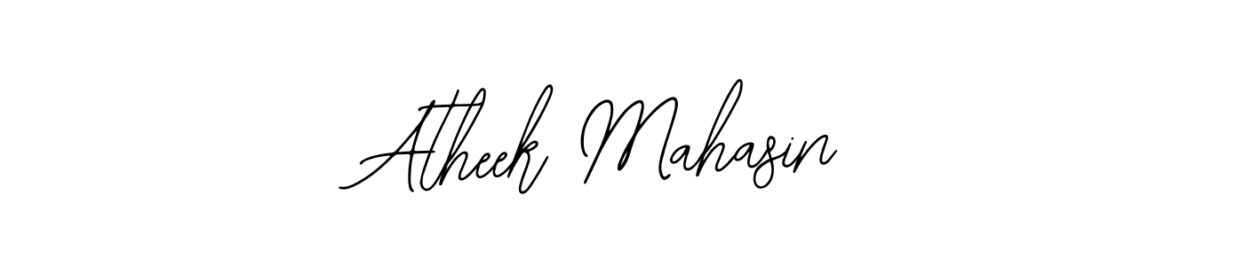 Make a beautiful signature design for name Atheek Mahasin. Use this online signature maker to create a handwritten signature for free. Atheek Mahasin signature style 12 images and pictures png