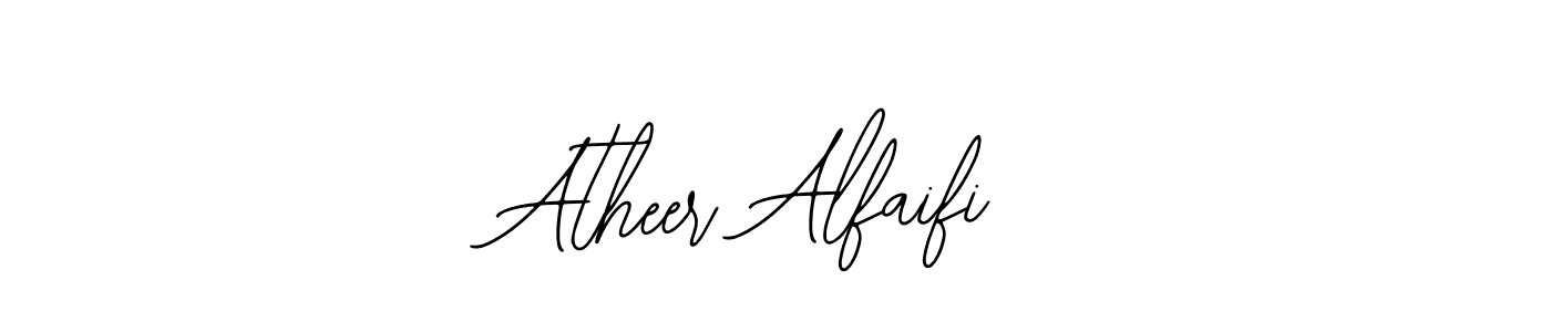 The best way (Bearetta-2O07w) to make a short signature is to pick only two or three words in your name. The name Atheer Alfaifi include a total of six letters. For converting this name. Atheer Alfaifi signature style 12 images and pictures png