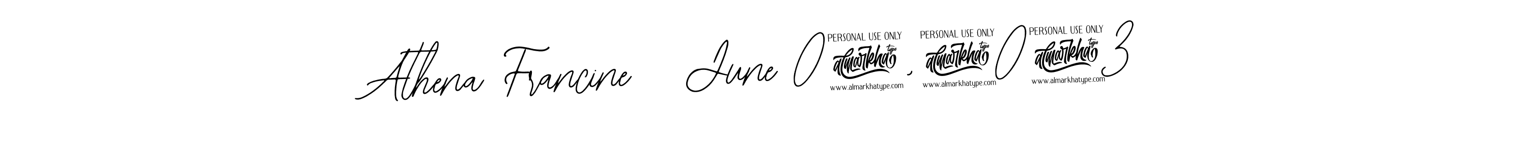 Similarly Bearetta-2O07w is the best handwritten signature design. Signature creator online .You can use it as an online autograph creator for name Athena Francine   June 07,2023. Athena Francine   June 07,2023 signature style 12 images and pictures png