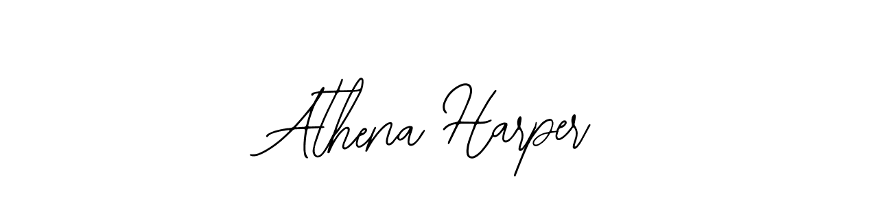 You should practise on your own different ways (Bearetta-2O07w) to write your name (Athena Harper) in signature. don't let someone else do it for you. Athena Harper signature style 12 images and pictures png