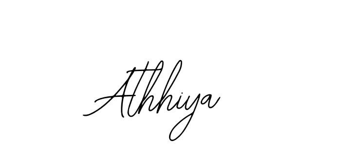 How to make Athhiya name signature. Use Bearetta-2O07w style for creating short signs online. This is the latest handwritten sign. Athhiya signature style 12 images and pictures png