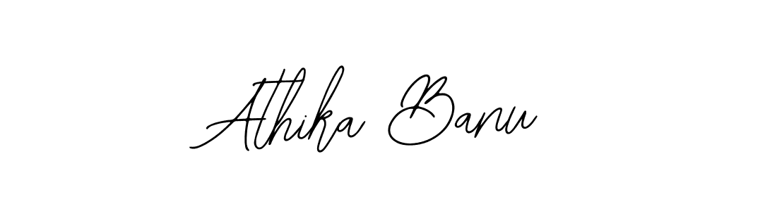 You should practise on your own different ways (Bearetta-2O07w) to write your name (Athika Banu) in signature. don't let someone else do it for you. Athika Banu signature style 12 images and pictures png