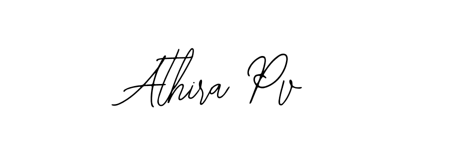 Use a signature maker to create a handwritten signature online. With this signature software, you can design (Bearetta-2O07w) your own signature for name Athira Pv. Athira Pv signature style 12 images and pictures png