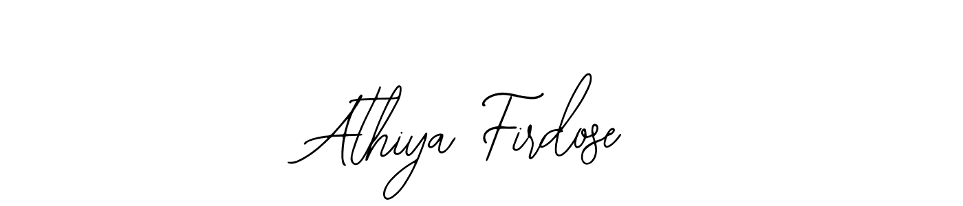 Make a beautiful signature design for name Athiya Firdose. With this signature (Bearetta-2O07w) style, you can create a handwritten signature for free. Athiya Firdose signature style 12 images and pictures png
