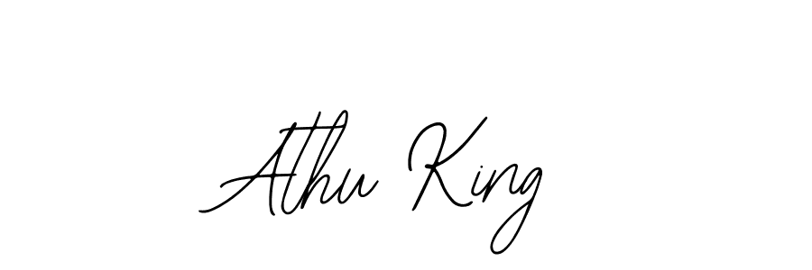 Use a signature maker to create a handwritten signature online. With this signature software, you can design (Bearetta-2O07w) your own signature for name Athu King. Athu King signature style 12 images and pictures png