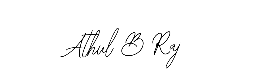 Use a signature maker to create a handwritten signature online. With this signature software, you can design (Bearetta-2O07w) your own signature for name Athul B Raj. Athul B Raj signature style 12 images and pictures png