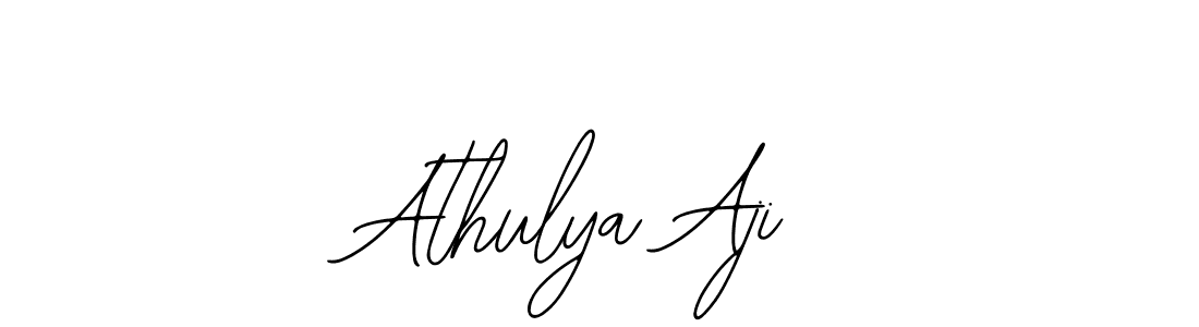 The best way (Bearetta-2O07w) to make a short signature is to pick only two or three words in your name. The name Athulya Aji include a total of six letters. For converting this name. Athulya Aji signature style 12 images and pictures png