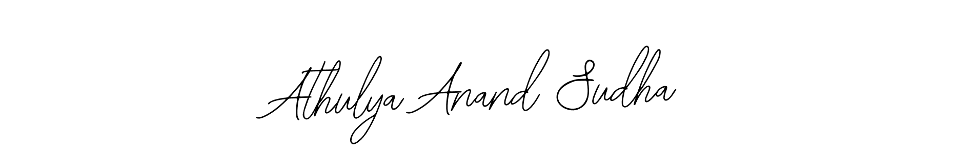 Also You can easily find your signature by using the search form. We will create Athulya Anand Sudha name handwritten signature images for you free of cost using Bearetta-2O07w sign style. Athulya Anand Sudha signature style 12 images and pictures png