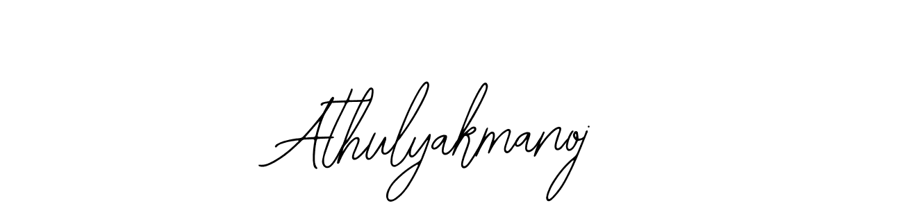 You should practise on your own different ways (Bearetta-2O07w) to write your name (Athulyakmanoj) in signature. don't let someone else do it for you. Athulyakmanoj signature style 12 images and pictures png