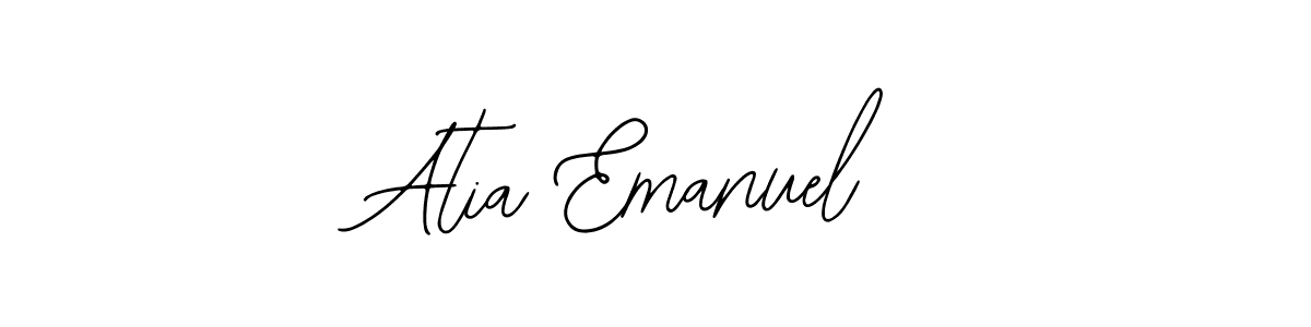 Also You can easily find your signature by using the search form. We will create Atia Emanuel name handwritten signature images for you free of cost using Bearetta-2O07w sign style. Atia Emanuel signature style 12 images and pictures png