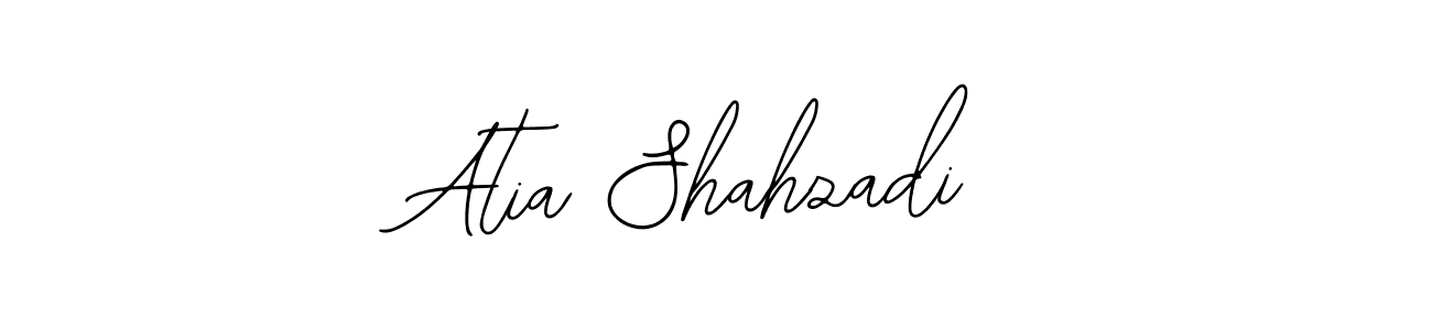 Also You can easily find your signature by using the search form. We will create Atia Shahzadi name handwritten signature images for you free of cost using Bearetta-2O07w sign style. Atia Shahzadi signature style 12 images and pictures png