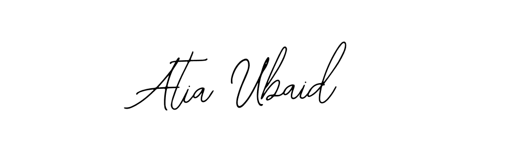 Make a beautiful signature design for name Atia Ubaid. Use this online signature maker to create a handwritten signature for free. Atia Ubaid signature style 12 images and pictures png