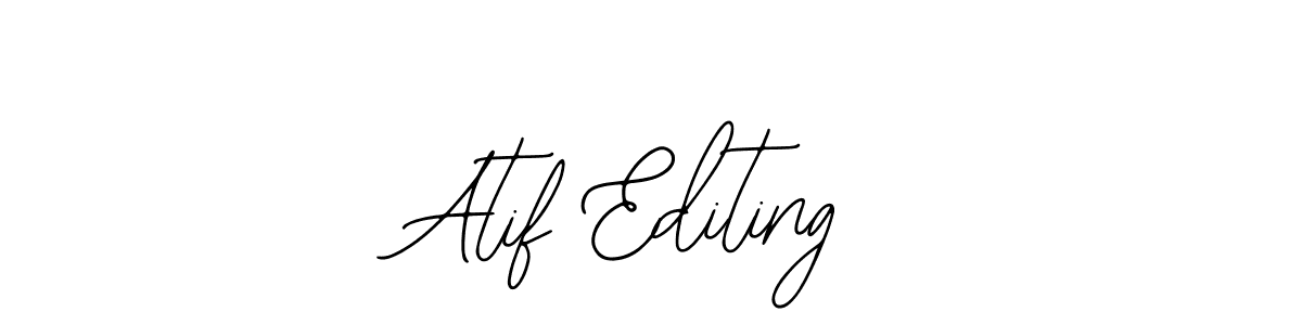 Also You can easily find your signature by using the search form. We will create Atif Editing name handwritten signature images for you free of cost using Bearetta-2O07w sign style. Atif Editing signature style 12 images and pictures png