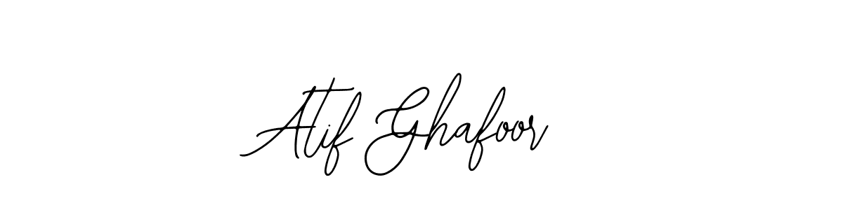 You should practise on your own different ways (Bearetta-2O07w) to write your name (Atif Ghafoor) in signature. don't let someone else do it for you. Atif Ghafoor signature style 12 images and pictures png