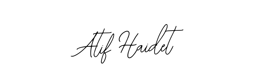 Make a beautiful signature design for name Atif Haidet. Use this online signature maker to create a handwritten signature for free. Atif Haidet signature style 12 images and pictures png