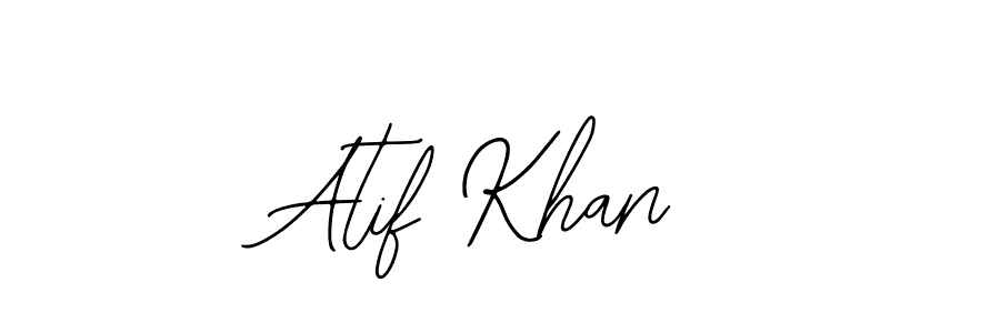 Design your own signature with our free online signature maker. With this signature software, you can create a handwritten (Bearetta-2O07w) signature for name Atif Khan. Atif Khan signature style 12 images and pictures png