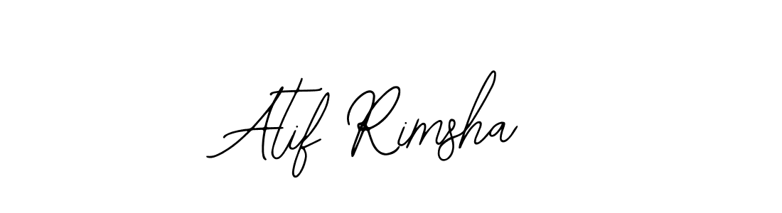 Design your own signature with our free online signature maker. With this signature software, you can create a handwritten (Bearetta-2O07w) signature for name Atif Rimsha. Atif Rimsha signature style 12 images and pictures png