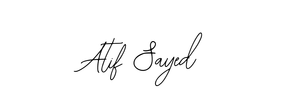 It looks lik you need a new signature style for name Atif Sayed. Design unique handwritten (Bearetta-2O07w) signature with our free signature maker in just a few clicks. Atif Sayed signature style 12 images and pictures png