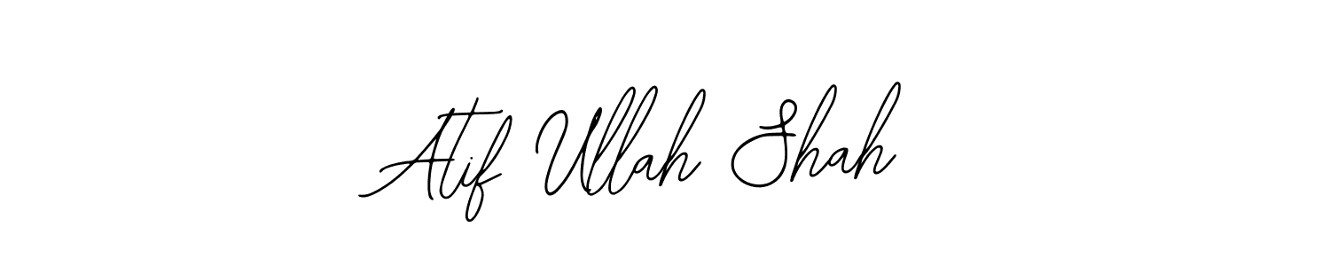 You should practise on your own different ways (Bearetta-2O07w) to write your name (Atif Ullah Shah) in signature. don't let someone else do it for you. Atif Ullah Shah signature style 12 images and pictures png