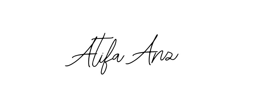 The best way (Bearetta-2O07w) to make a short signature is to pick only two or three words in your name. The name Atifa Anz include a total of six letters. For converting this name. Atifa Anz signature style 12 images and pictures png