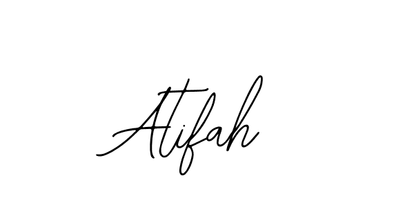 How to make Atifah name signature. Use Bearetta-2O07w style for creating short signs online. This is the latest handwritten sign. Atifah signature style 12 images and pictures png