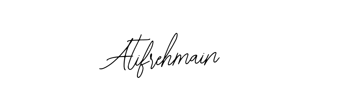 How to make Atifrehmain signature? Bearetta-2O07w is a professional autograph style. Create handwritten signature for Atifrehmain name. Atifrehmain signature style 12 images and pictures png