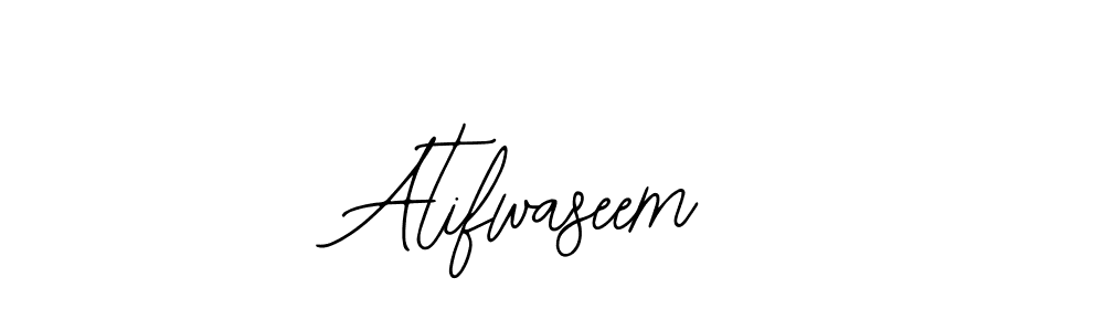 The best way (Bearetta-2O07w) to make a short signature is to pick only two or three words in your name. The name Atifwaseem include a total of six letters. For converting this name. Atifwaseem signature style 12 images and pictures png