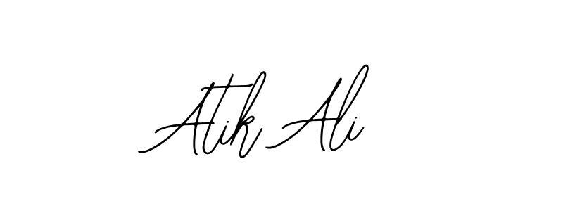 You should practise on your own different ways (Bearetta-2O07w) to write your name (Atik Ali) in signature. don't let someone else do it for you. Atik Ali signature style 12 images and pictures png