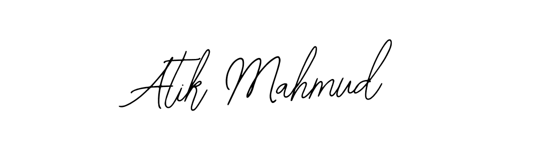 The best way (Bearetta-2O07w) to make a short signature is to pick only two or three words in your name. The name Atik Mahmud include a total of six letters. For converting this name. Atik Mahmud signature style 12 images and pictures png