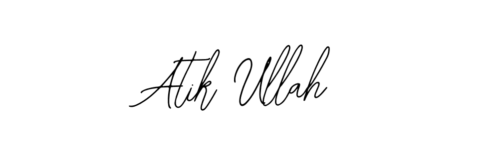 Design your own signature with our free online signature maker. With this signature software, you can create a handwritten (Bearetta-2O07w) signature for name Atik Ullah. Atik Ullah signature style 12 images and pictures png