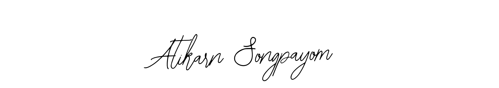 Create a beautiful signature design for name Atikarn Songpayom. With this signature (Bearetta-2O07w) fonts, you can make a handwritten signature for free. Atikarn Songpayom signature style 12 images and pictures png
