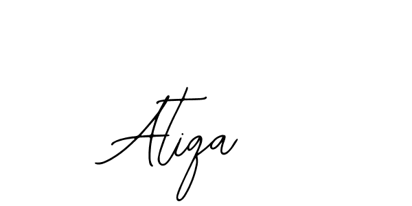 Use a signature maker to create a handwritten signature online. With this signature software, you can design (Bearetta-2O07w) your own signature for name Atiqa . Atiqa  signature style 12 images and pictures png