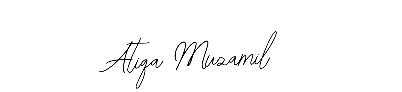 Design your own signature with our free online signature maker. With this signature software, you can create a handwritten (Bearetta-2O07w) signature for name Atiqa Muzamil. Atiqa Muzamil signature style 12 images and pictures png