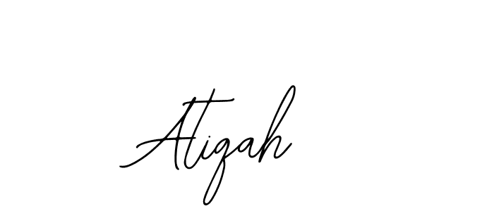 Design your own signature with our free online signature maker. With this signature software, you can create a handwritten (Bearetta-2O07w) signature for name Atiqah . Atiqah  signature style 12 images and pictures png