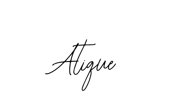 How to make Atique signature? Bearetta-2O07w is a professional autograph style. Create handwritten signature for Atique name. Atique signature style 12 images and pictures png