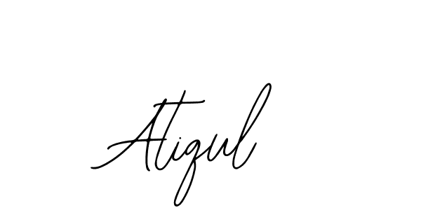 How to make Atiqul name signature. Use Bearetta-2O07w style for creating short signs online. This is the latest handwritten sign. Atiqul signature style 12 images and pictures png