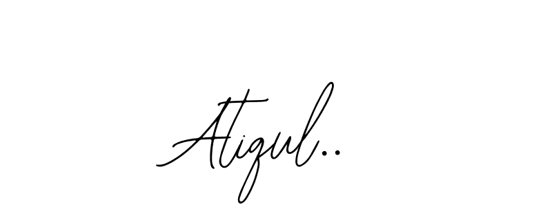 How to Draw Atiqul.. signature style? Bearetta-2O07w is a latest design signature styles for name Atiqul... Atiqul.. signature style 12 images and pictures png