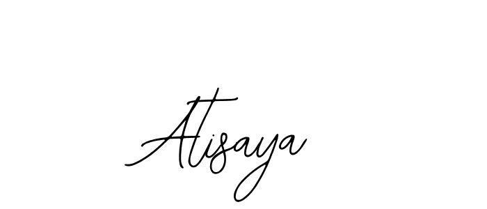 Design your own signature with our free online signature maker. With this signature software, you can create a handwritten (Bearetta-2O07w) signature for name Atisaya. Atisaya signature style 12 images and pictures png