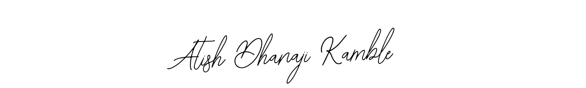 Design your own signature with our free online signature maker. With this signature software, you can create a handwritten (Bearetta-2O07w) signature for name Atish Dhanaji Kamble. Atish Dhanaji Kamble signature style 12 images and pictures png