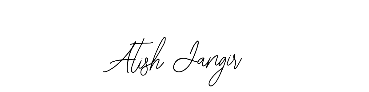 Similarly Bearetta-2O07w is the best handwritten signature design. Signature creator online .You can use it as an online autograph creator for name Atish Jangir. Atish Jangir signature style 12 images and pictures png