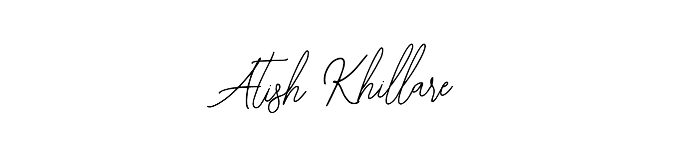 if you are searching for the best signature style for your name Atish Khillare. so please give up your signature search. here we have designed multiple signature styles  using Bearetta-2O07w. Atish Khillare signature style 12 images and pictures png