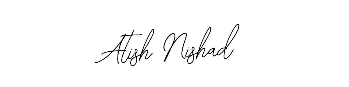 Also You can easily find your signature by using the search form. We will create Atish Nishad name handwritten signature images for you free of cost using Bearetta-2O07w sign style. Atish Nishad signature style 12 images and pictures png