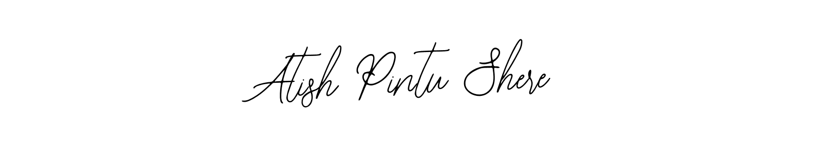 Bearetta-2O07w is a professional signature style that is perfect for those who want to add a touch of class to their signature. It is also a great choice for those who want to make their signature more unique. Get Atish Pintu Shere name to fancy signature for free. Atish Pintu Shere signature style 12 images and pictures png