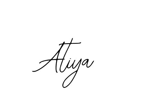 You should practise on your own different ways (Bearetta-2O07w) to write your name (Atiya) in signature. don't let someone else do it for you. Atiya signature style 12 images and pictures png