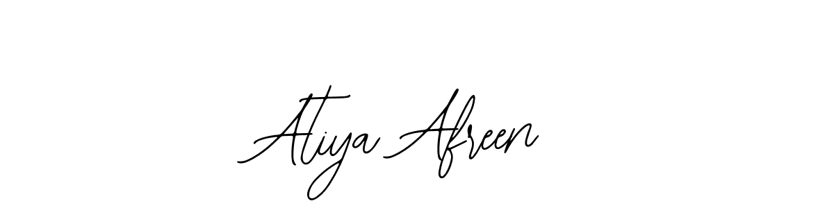 How to make Atiya Afreen name signature. Use Bearetta-2O07w style for creating short signs online. This is the latest handwritten sign. Atiya Afreen signature style 12 images and pictures png