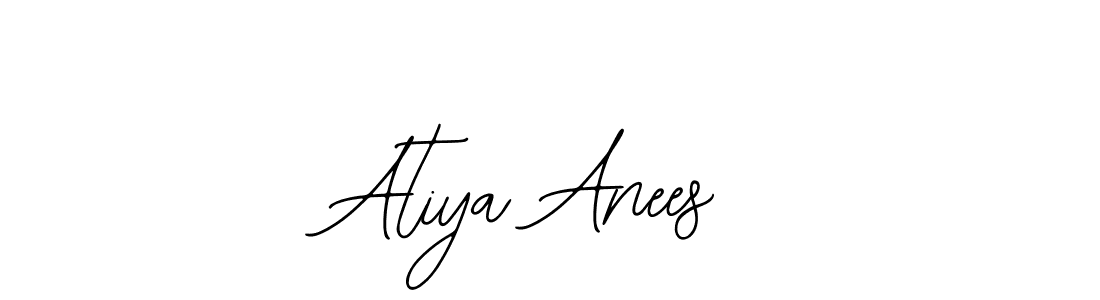 Similarly Bearetta-2O07w is the best handwritten signature design. Signature creator online .You can use it as an online autograph creator for name Atiya Anees. Atiya Anees signature style 12 images and pictures png