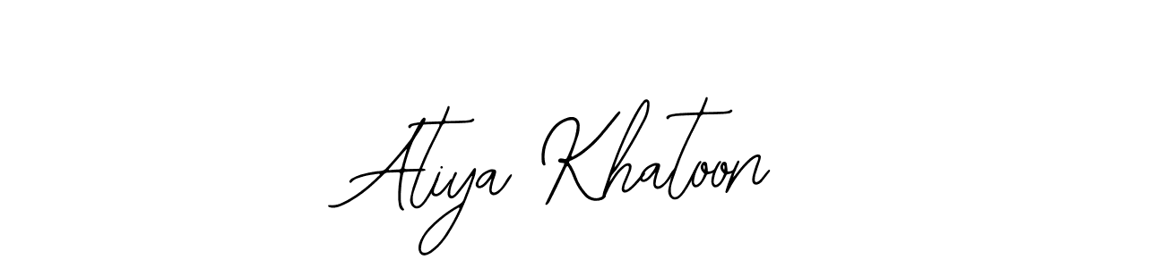 Similarly Bearetta-2O07w is the best handwritten signature design. Signature creator online .You can use it as an online autograph creator for name Atiya Khatoon. Atiya Khatoon signature style 12 images and pictures png