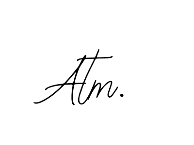 Design your own signature with our free online signature maker. With this signature software, you can create a handwritten (Bearetta-2O07w) signature for name Atm.. Atm. signature style 12 images and pictures png