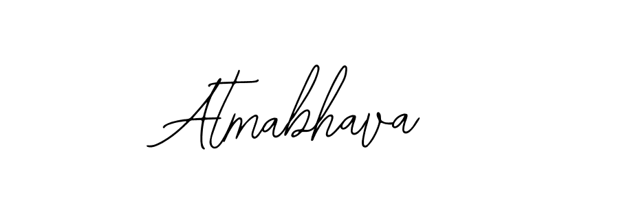 How to make Atmabhava name signature. Use Bearetta-2O07w style for creating short signs online. This is the latest handwritten sign. Atmabhava signature style 12 images and pictures png